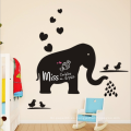 Personalizado lindo elefante pegatinas de pared calcomanía dormitorio vinilo pizarra de papel